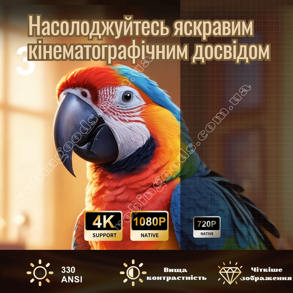 Комплект для домашнього кінотеатру проектор Magcubic HY310 + кейс для проектору GS-194 фото